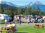 Campers in picnic area near RV campground at HAINES HITCH-UP RV PARK - thumbnail