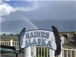 Sign indicating Haines Alaska at HAINES HITCH-UP RV PARK - thumbnail