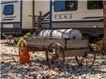 A wagon with water fountain at SHAMROCK RV PARK - thumbnail