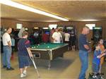 Pool table in game room at BLACK BEAR CAMPGROUND - thumbnail