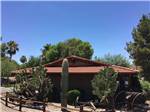 The main building with cactus at HORSPITALITY RV RESORT - thumbnail