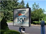 The front entrance sign at ISSAQUAH VILLAGE RV PARK - thumbnail