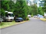 RVs and trailers at campground at MT HOOD VILLAGE RESORT - thumbnail