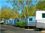A row of RVs in sites at AMERICAN RV RESORT - thumbnail