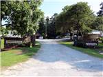 The front entrance driveway and sign at LEISURE ACRES CAMPGROUND - thumbnail