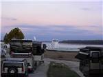 RVs camping on the water at TOM SAWYER'S RV PARK - thumbnail