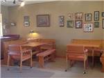 Two dining nooks in the clubhouse at GRAPE CREEK RV PARK CAMPGROUND & CABINS - thumbnail