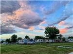 Beautiful sunset at campsite at AMANA RV PARK & EVENT CENTER - thumbnail