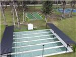 Aerial view of the shuffleboard courts at OCALA NORTH RV RESORT - thumbnail