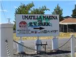 The front entrance sign at UMATILLA MARINA & RV PARK - thumbnail