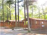 Cabins with decks at LAKE GEORGE ESCAPE CAMPGROUND - thumbnail