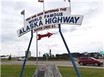 A large sign welcoming you to Alaska Highway at NORTHERN LIGHTS RV PARK - thumbnail