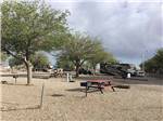 A picnic bench in a gravel RV site at TOWN & COUNTRY RV PARK - thumbnail