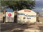 The front entrance sign at TOWN & COUNTRY RV PARK - thumbnail
