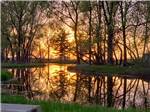 A sunset over the water at LEHMAN'S LAKESIDE RV RESORT - thumbnail