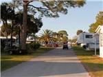 Road leading into campground at ENCORE ROSE BAY - thumbnail