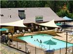 An aerial view of the swimming pool at YOSEMITE PINES RV RESORT AND FAMILY LODGING - thumbnail