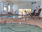 Pool with hot tub at ELEPHANT BUTTE LAKE RV RESORT - thumbnail