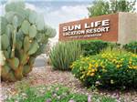 Sign at entrance to RV park at SUN LIFE RV RESORT - thumbnail