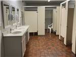 The inside of the clean restroom at LAKE HARMONY RV PARK AND CAMPGROUND - thumbnail
