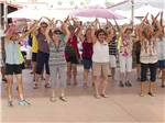 Women campers exercising at TOWERPOINT RESORT - thumbnail