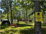 A sign directing campers to the biking and walking trail at BORDEN/SUMMERSIDE KOA - thumbnail