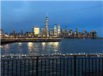 View of NYC skyline over the water at LIBERTY HARBOR MARINA & RV PARK - thumbnail