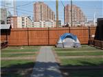 Campsites with one tent set up at LIBERTY HARBOR MARINA & RV PARK - thumbnail