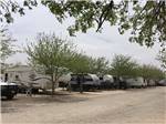 A row of gravel RV sites at MIDLAND RV CAMPGROUND - thumbnail