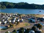 Aerial view of RV sites and office at OSPREY POINT RV RESORT - thumbnail