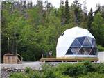 A glamping geodesic dome and hot tub at GROS MORNE/NORRIS POINT KOA - thumbnail
