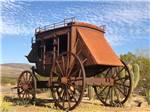 The metal stagecoach statue at STAGECOACH TRAILS RV PARK - thumbnail