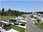 An aerial view of the paved RV sites at VACATION STATION RV RESORT - thumbnail