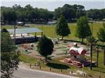 An aerial view of the mini golf course at RAGANS FAMILY CAMPGROUND - thumbnail