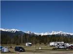 A beautiful view of the snowy mountains from the RV sites at IRVIN'S PARK & CAMPGROUND - thumbnail