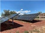 A couple of rows of solar panels at SANTA FE SKIES RV PARK - thumbnail