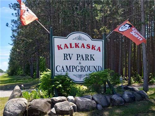 The front entrance sign at KALKASKA RV PARK & CAMPGROUND