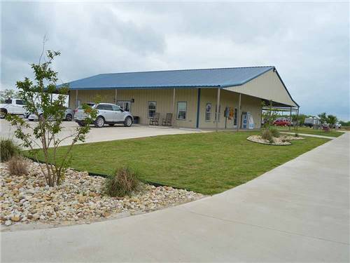 The front main building at BRAZOS TRAIL RV PARK