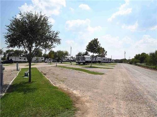 Road leading to RV spots at SOUTHBOUND RV PARK AND CABINS
