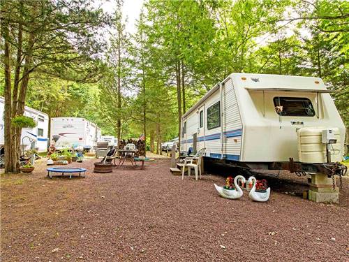 Trailers camping at MAYS LANDING RESORT