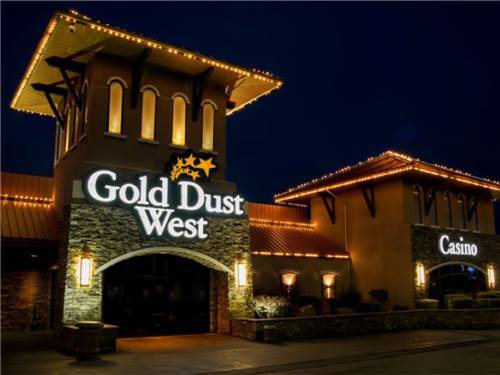 RVs camping at GOLD DUST WEST CASINO & RV PARK