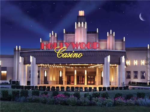Artist rendering of the front of the casino at RV PARK AT HOLLYWOOD CASINO JOLIET
