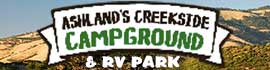 Ad for Ashland's Creekside Campground & RV Park