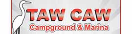 logo for Taw Caw Campground & Marina