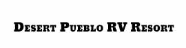 logo for Desert Pueblo RV Resort