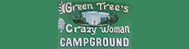 Ad for Green Tree's Crazy Woman Campground