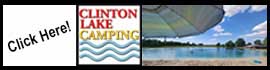 Ad for Clinton Lake Camping