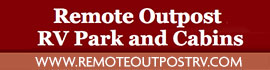 Ad for Remote Outpost RV Park & Cabins