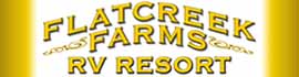 logo for Flat Creek Farms RV Resort