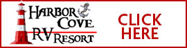 Ad for Harbor Cove RV Resort